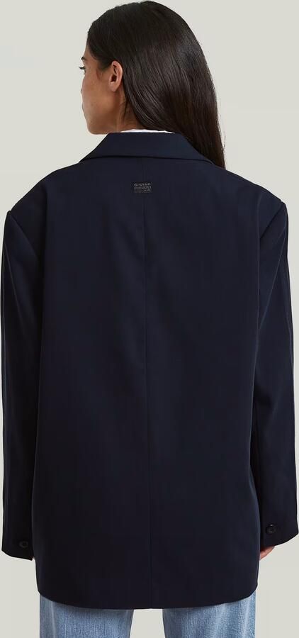 G-Star RAW Big Boyfriend Oversized Blazer Donkerblauw Dames - Foto 4
