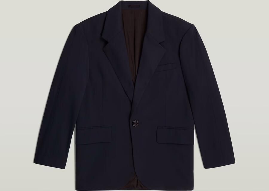 G-Star RAW Big Boyfriend Oversized Blazer Donkerblauw Dames - Foto 3