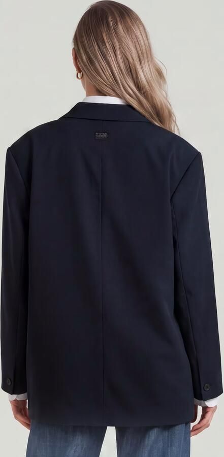 G-Star RAW Big Boyfriend Oversized Blazer Donkerblauw Dames - Foto 6