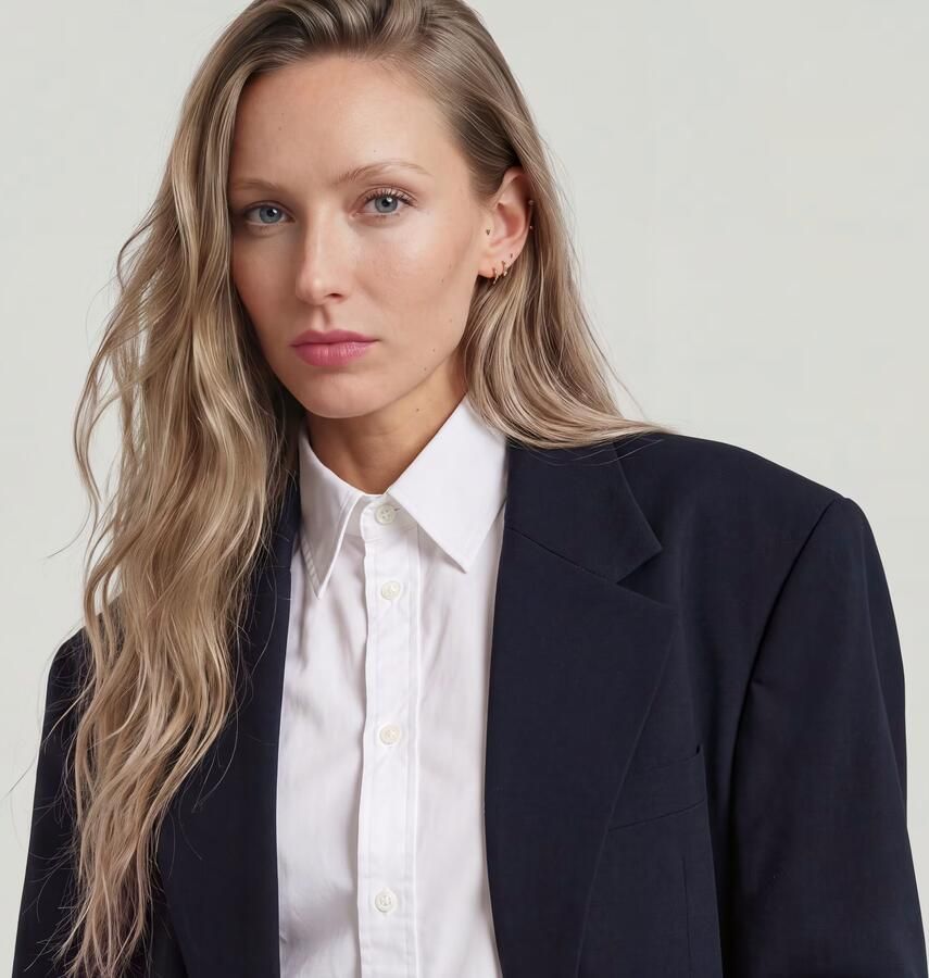 G-Star RAW Big Boyfriend Oversized Blazer Donkerblauw Dames - Foto 3
