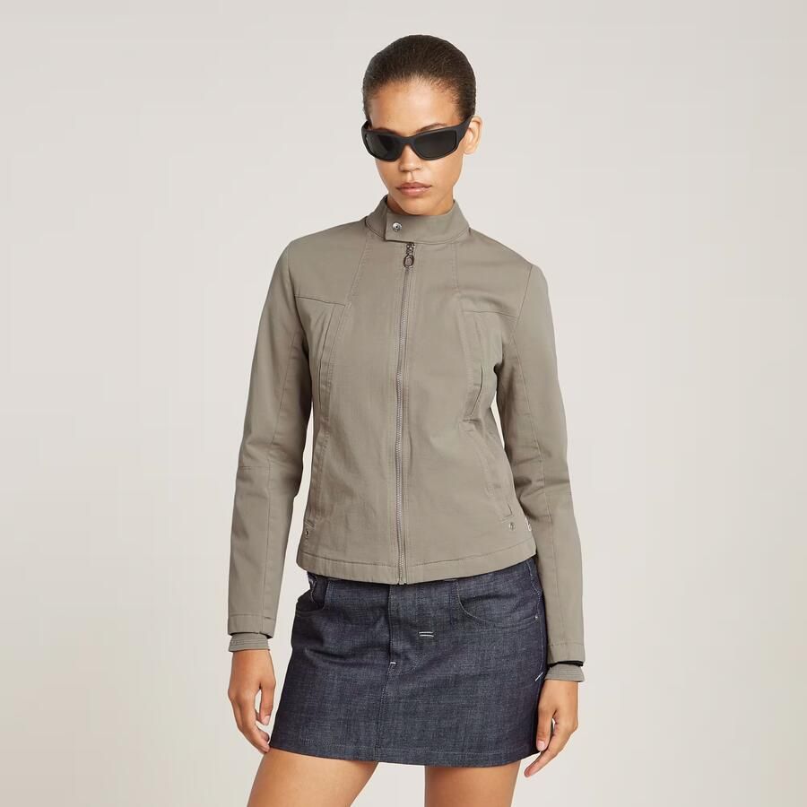 G-Star RAW Biker Jack Beige Dames - Foto 7