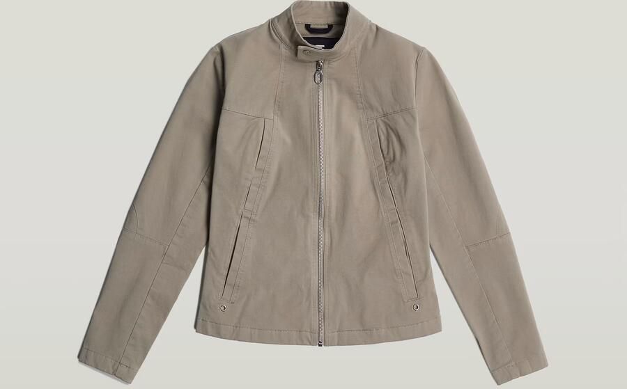 G-Star RAW Biker Jack Beige Dames - Foto 6