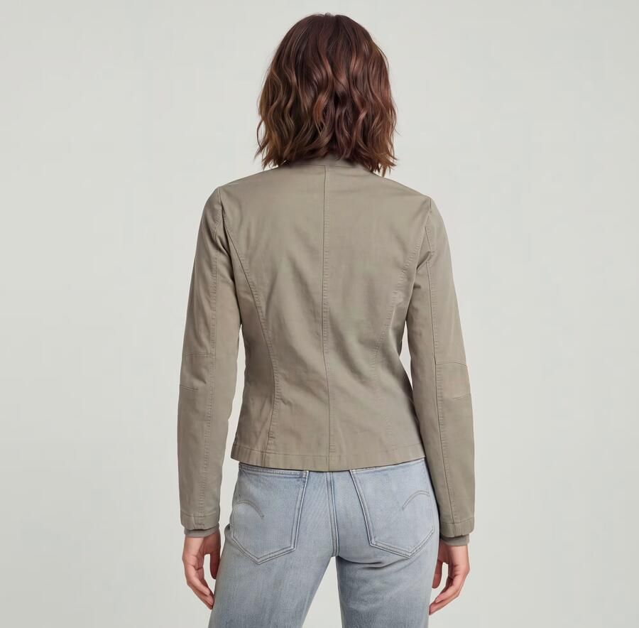 G-Star RAW Biker Jack Beige Dames - Foto 3