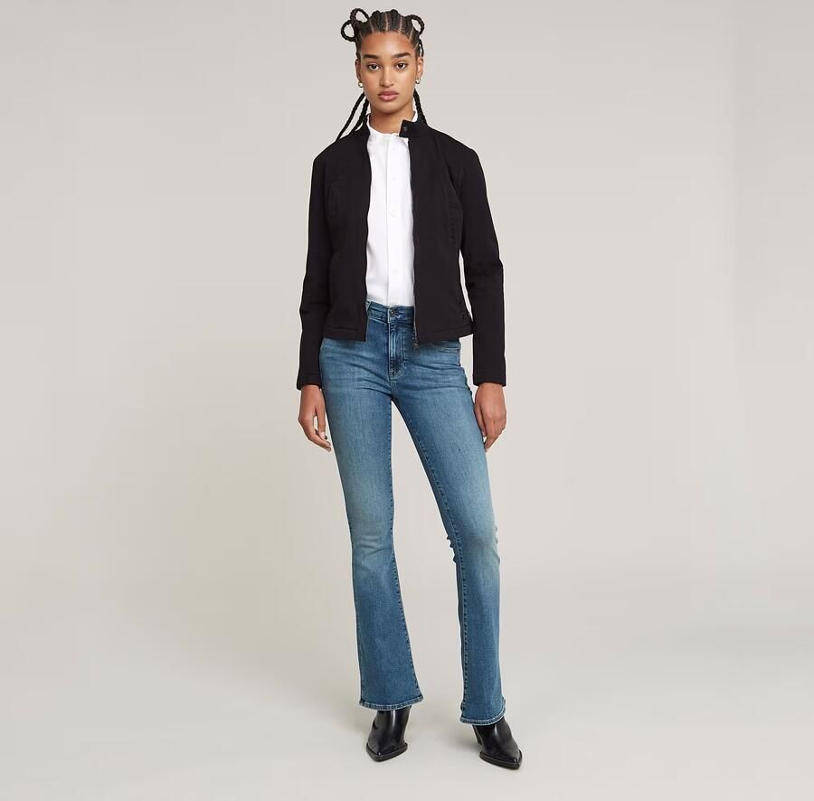 G-Star RAW Biker Jack Zwart Dames - Foto 4