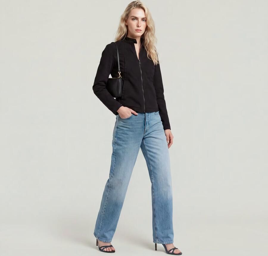 G-Star RAW Biker Jack Zwart Dames - Foto 9