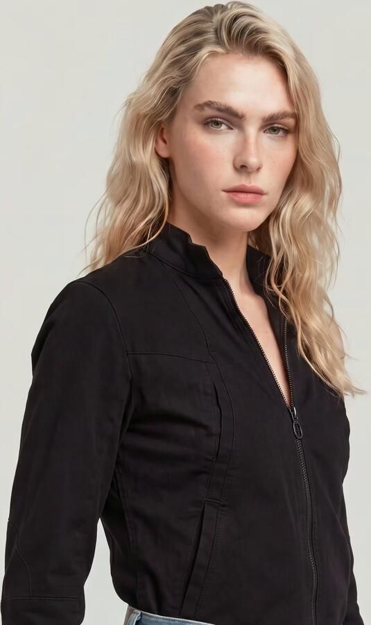 G-Star RAW Biker Jack Zwart Dames - Foto 10