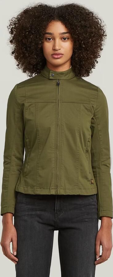 G-Star RAW Biker Overshirt Groen Dames - Foto 7
