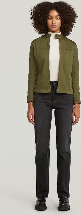 G-Star RAW Biker Overshirt Groen Dames - Foto 6