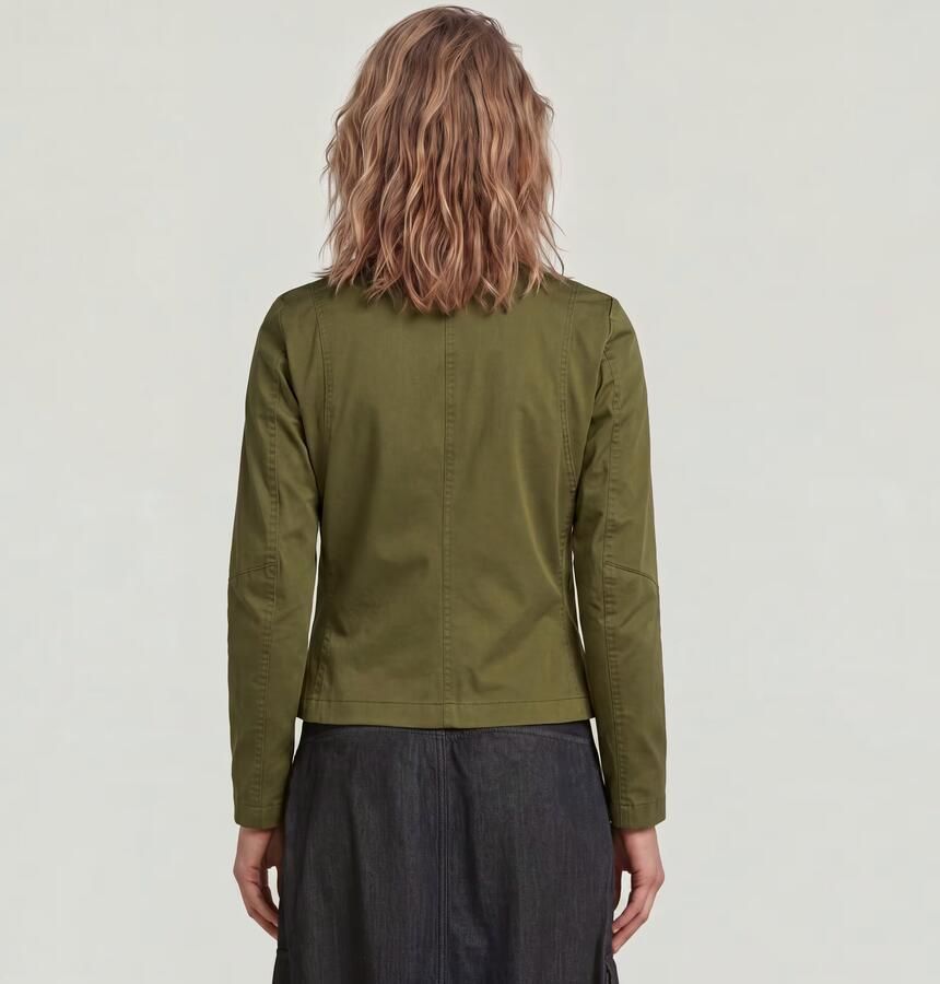 G-Star RAW Biker Overshirt Groen Dames - Foto 3