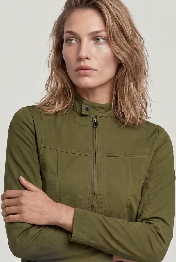 G-Star RAW Biker Overshirt Groen Dames - Foto 6