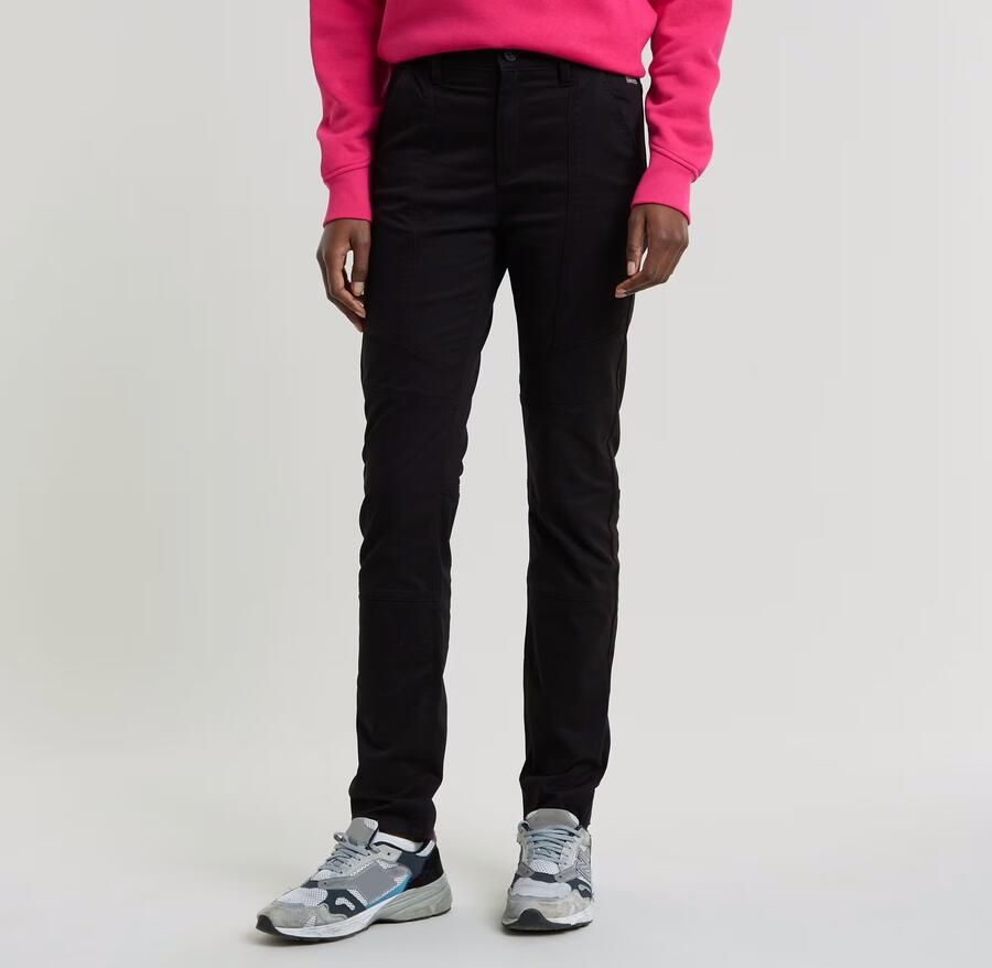 G-Star RAW Biker Skinny Broek Zwart Dames