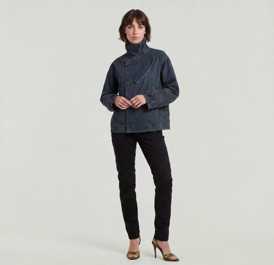 G-Star RAW Biker Skinny Broek Zwart Dames - Foto 4