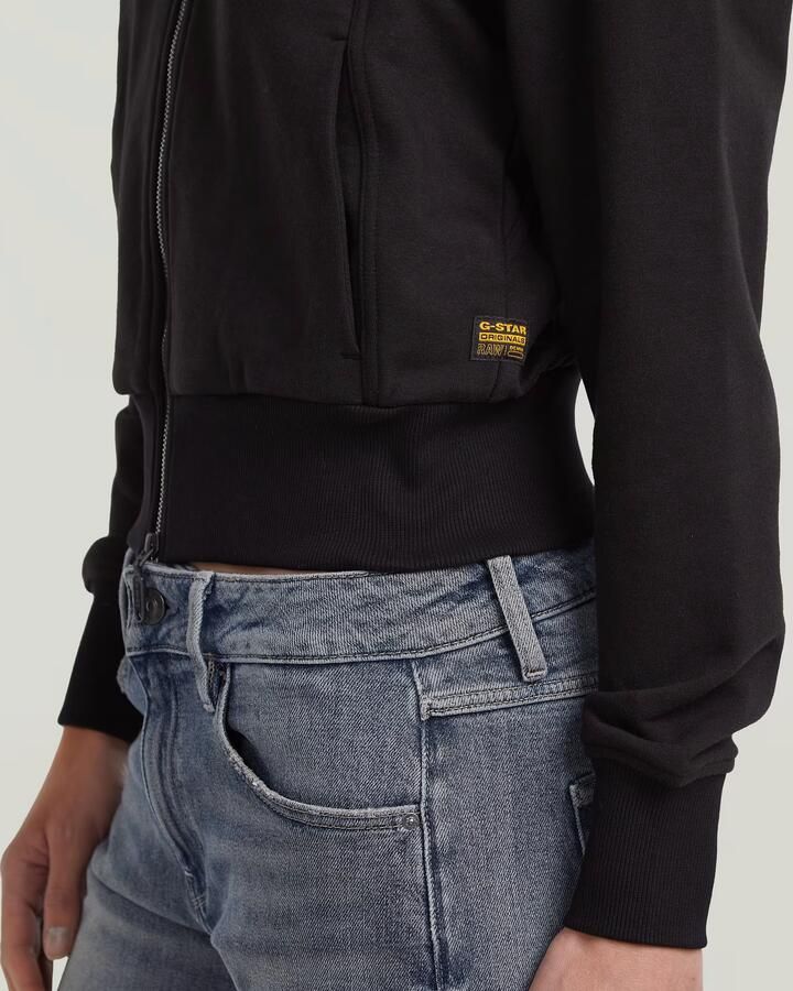 G-Star RAW Biker Slim Sweater Jacket Zwart Dames - Foto 4