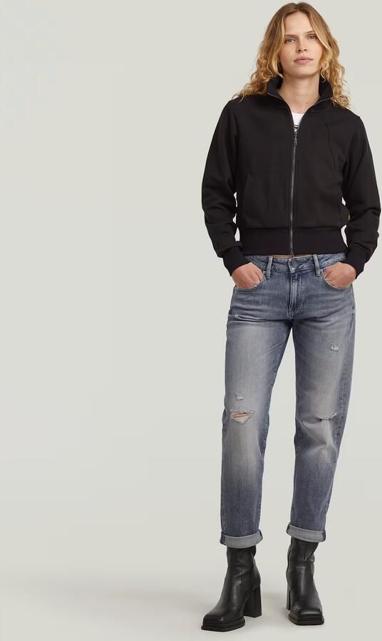 G-Star RAW Biker Slim Sweater Jacket Zwart Dames - Foto 5