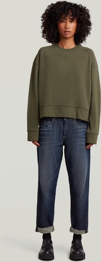 G-Star RAW Biker Zip Sweater Groen Dames - Foto 6