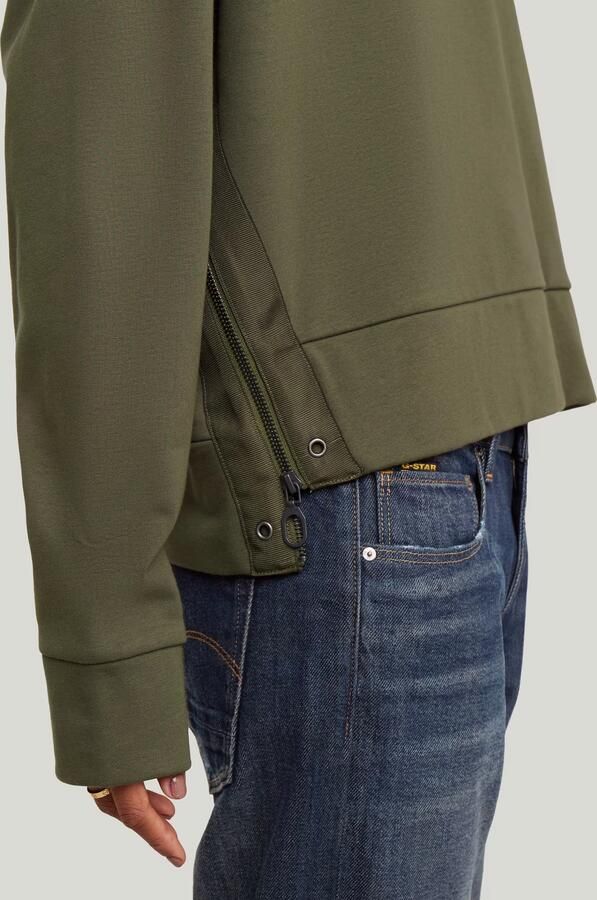 G-Star RAW Biker Zip Sweater Groen Dames - Foto 3