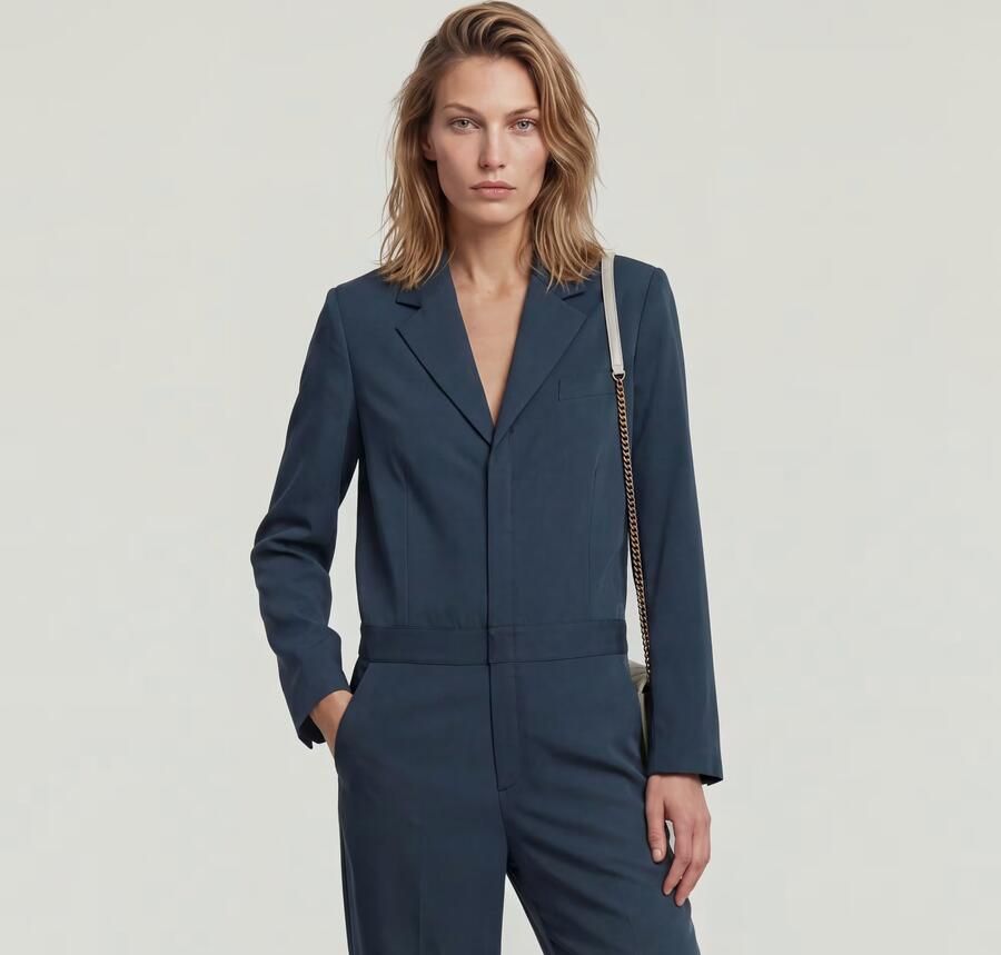 G-Star RAW Blazer Jumpsuit Donkerblauw Dames - Foto 4