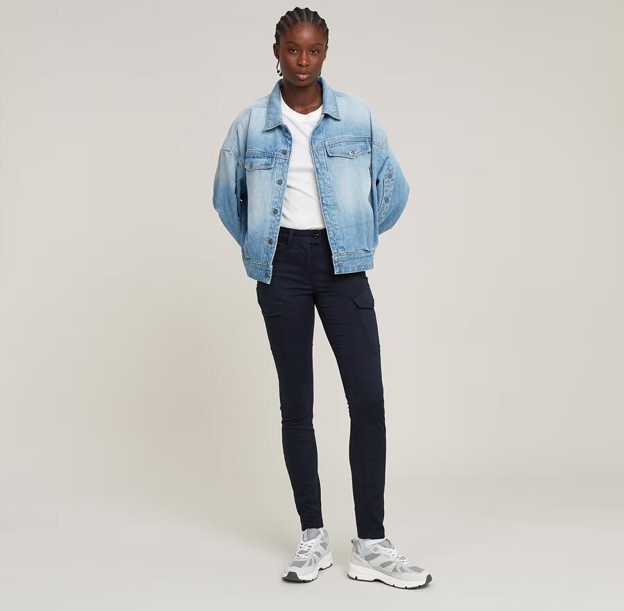 G-Star RAW Blossite G-Shape Army High Skinny Broek Donkerblauw Dames - Foto 5
