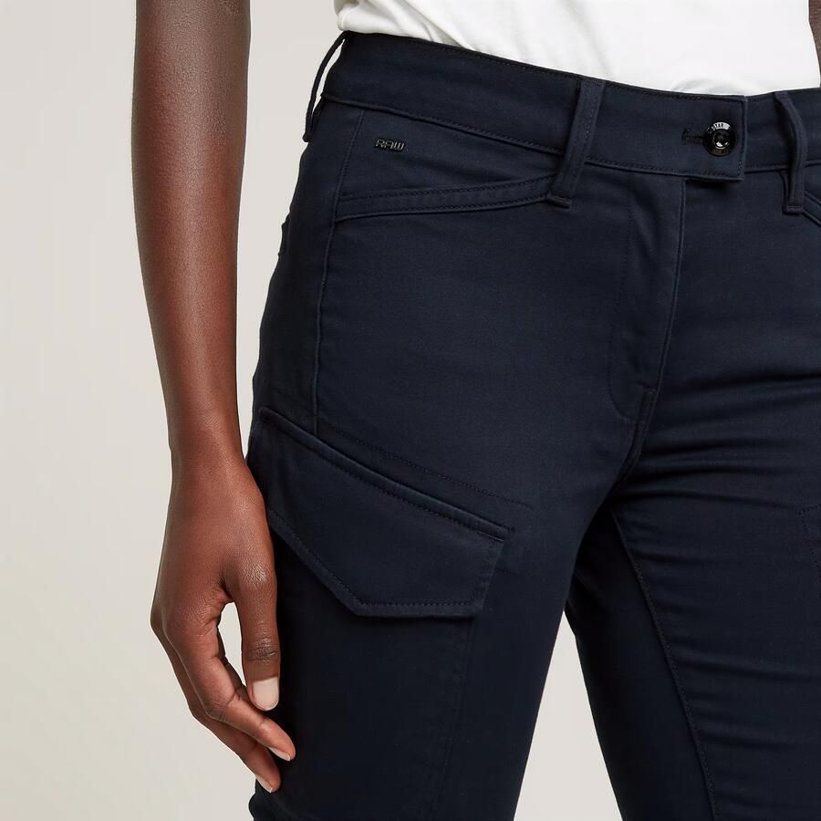 G-Star RAW Blossite G-Shape Army High Skinny Broek Donkerblauw Dames - Foto 2