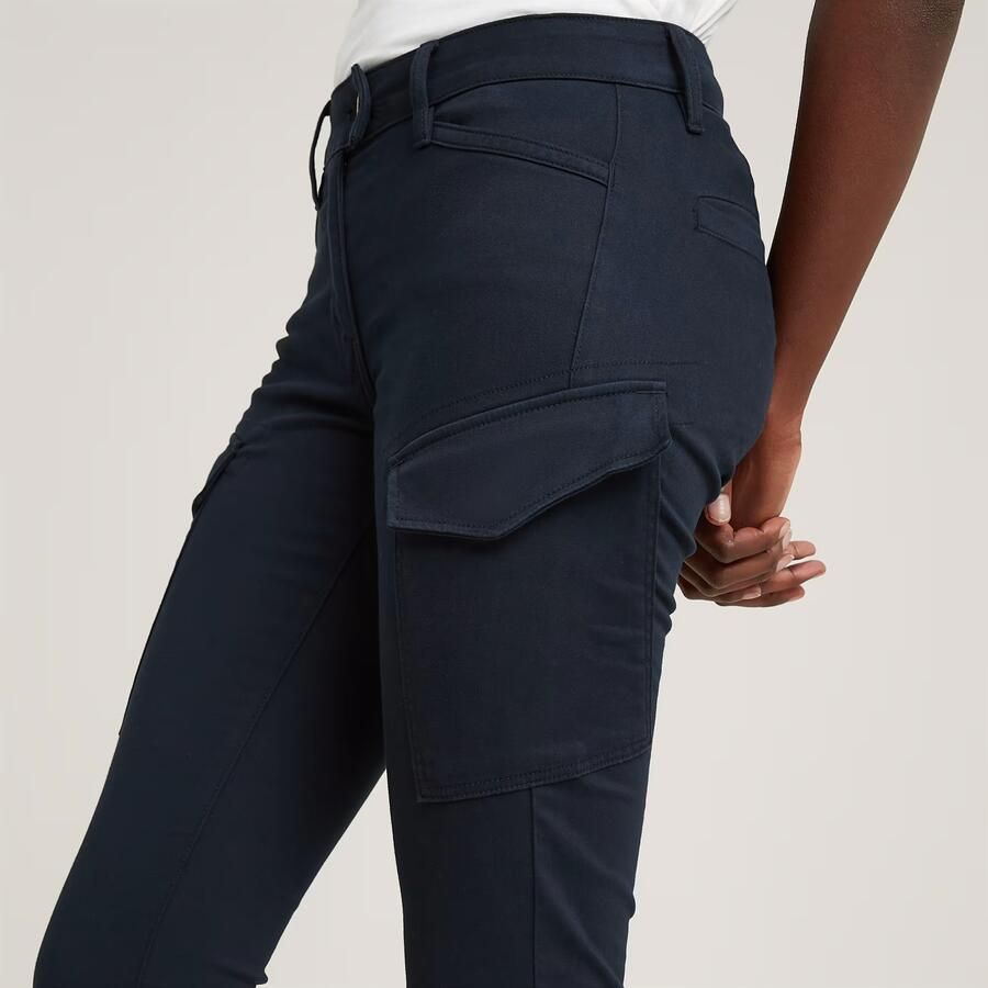 G-Star RAW Blossite G-Shape Army High Skinny Broek Donkerblauw Dames - Foto 3