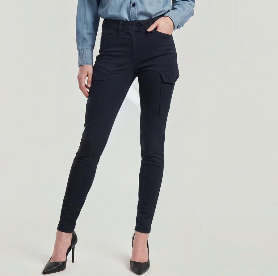 G-Star RAW Blossite G-Shape Army High Skinny Broek Donkerblauw Dames - Foto 4