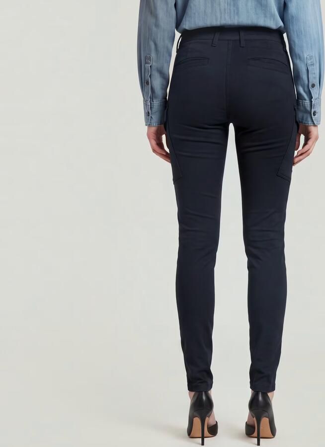 G-Star RAW Blossite G-Shape Army High Skinny Broek Donkerblauw Dames - Foto 7