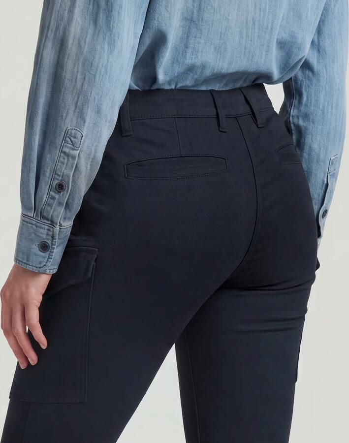 G-Star RAW Blossite G-Shape Army High Skinny Broek Donkerblauw Dames - Foto 6