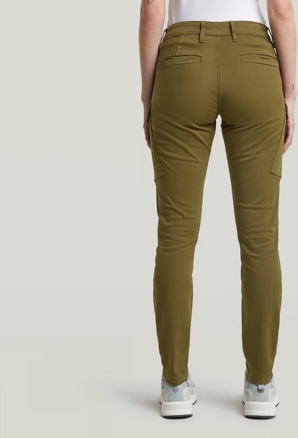 G-Star RAW Blossite G-Shape Army High Skinny Broek Groen Dames