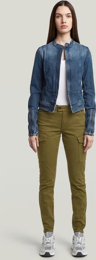 G-Star RAW Blossite G-Shape Army High Skinny Broek Groen Dames - Foto 6