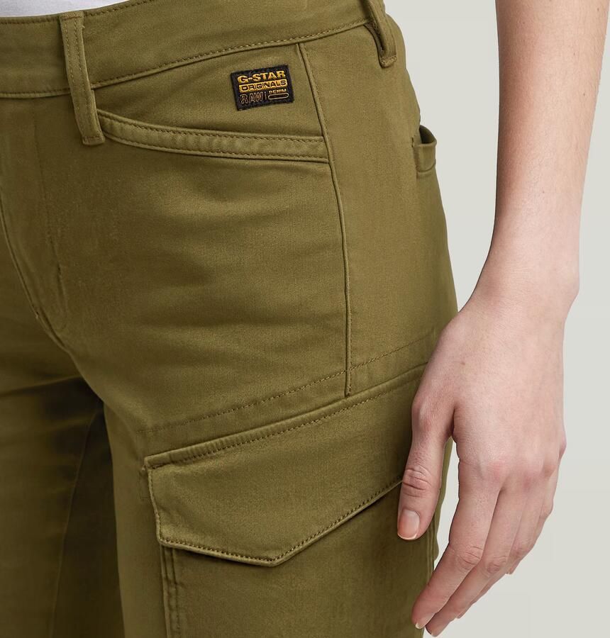 G-Star RAW Blossite G-Shape Army High Skinny Broek Groen Dames - Foto 3