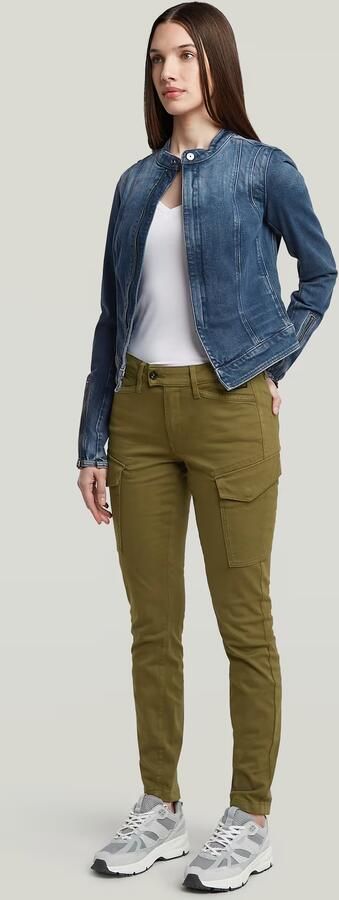 G-Star RAW Blossite G-Shape Army High Skinny Broek Groen Dames - Foto 5