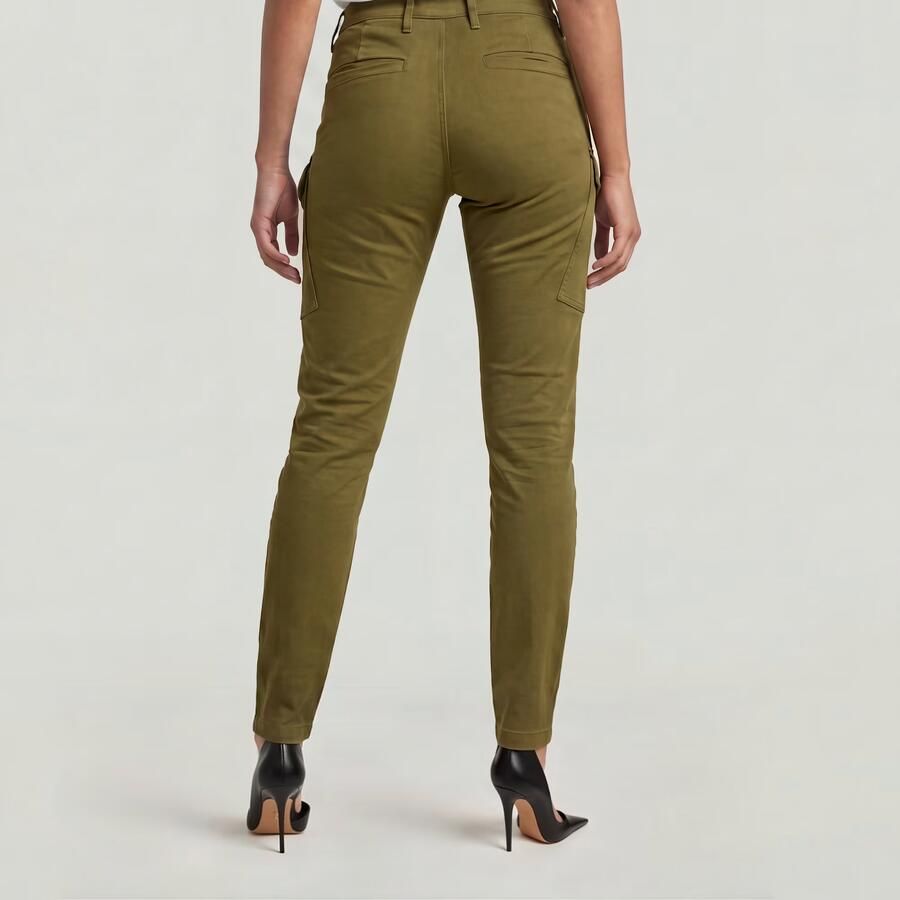 G-Star RAW Blossite G-Shape Army High Skinny Broek Groen Dames - Foto 3