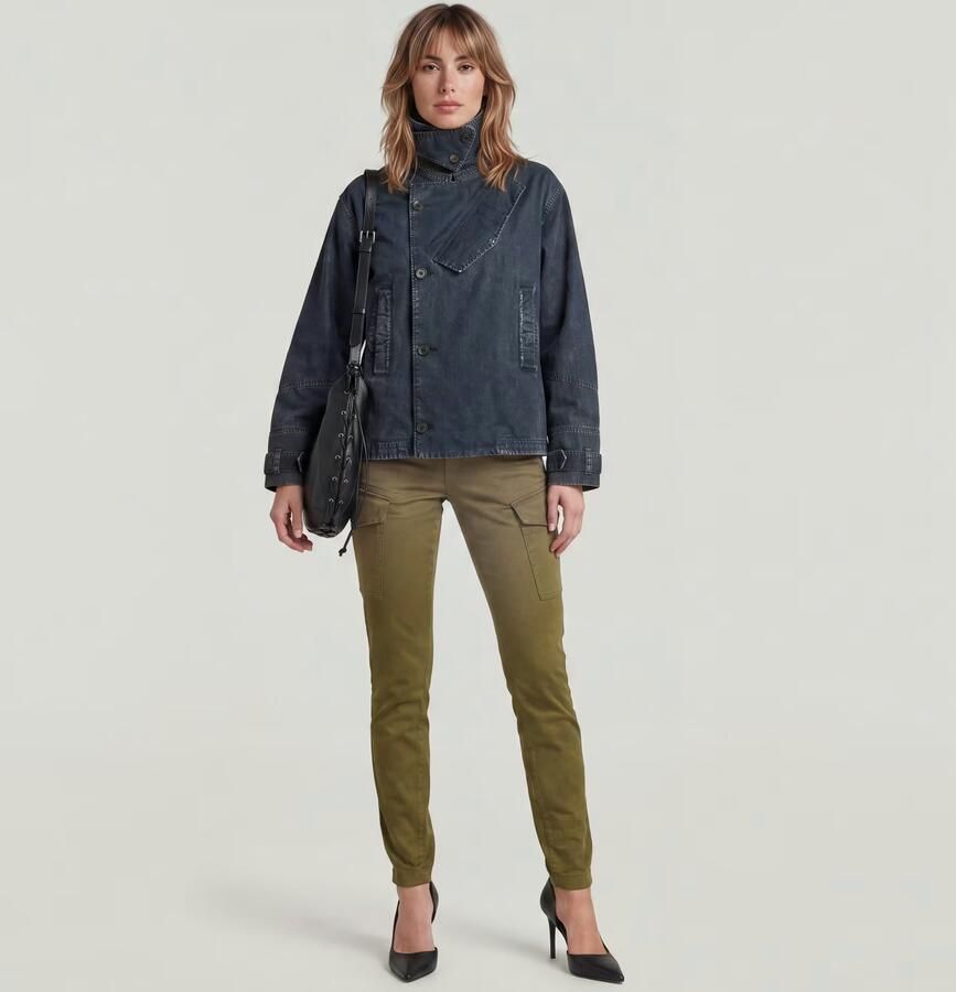 G-Star RAW Blossite G-Shape Army High Skinny Broek Groen Dames - Foto 6