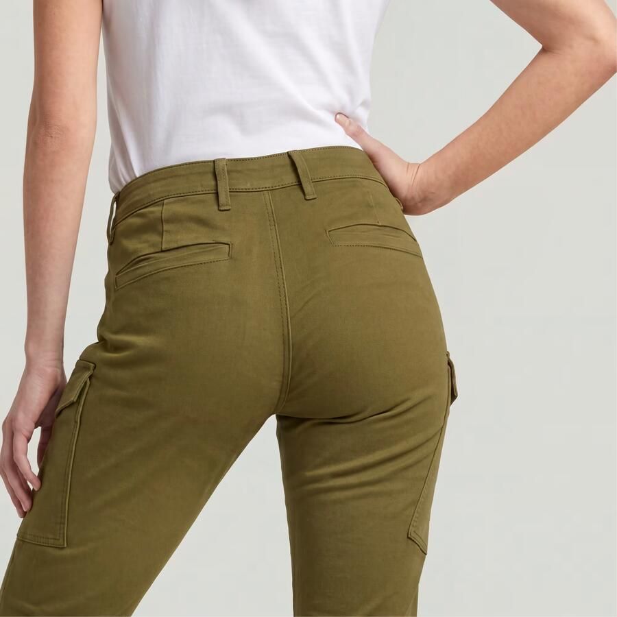 G-Star RAW Blossite G-Shape Army High Skinny Broek Groen Dames - Foto 4