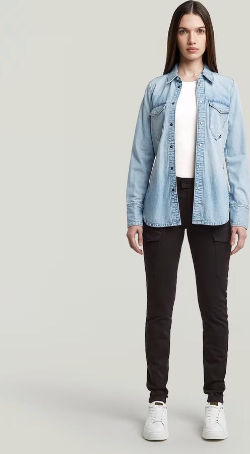 G-Star RAW Blossite G-Shape Army High Skinny Broek Zwart Dames - Foto 5