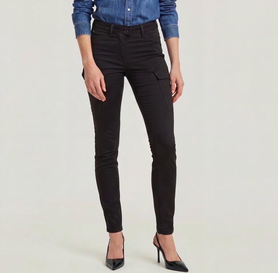 G-Star RAW Blossite G-Shape Army High Skinny Broek Zwart Dames - Foto 4