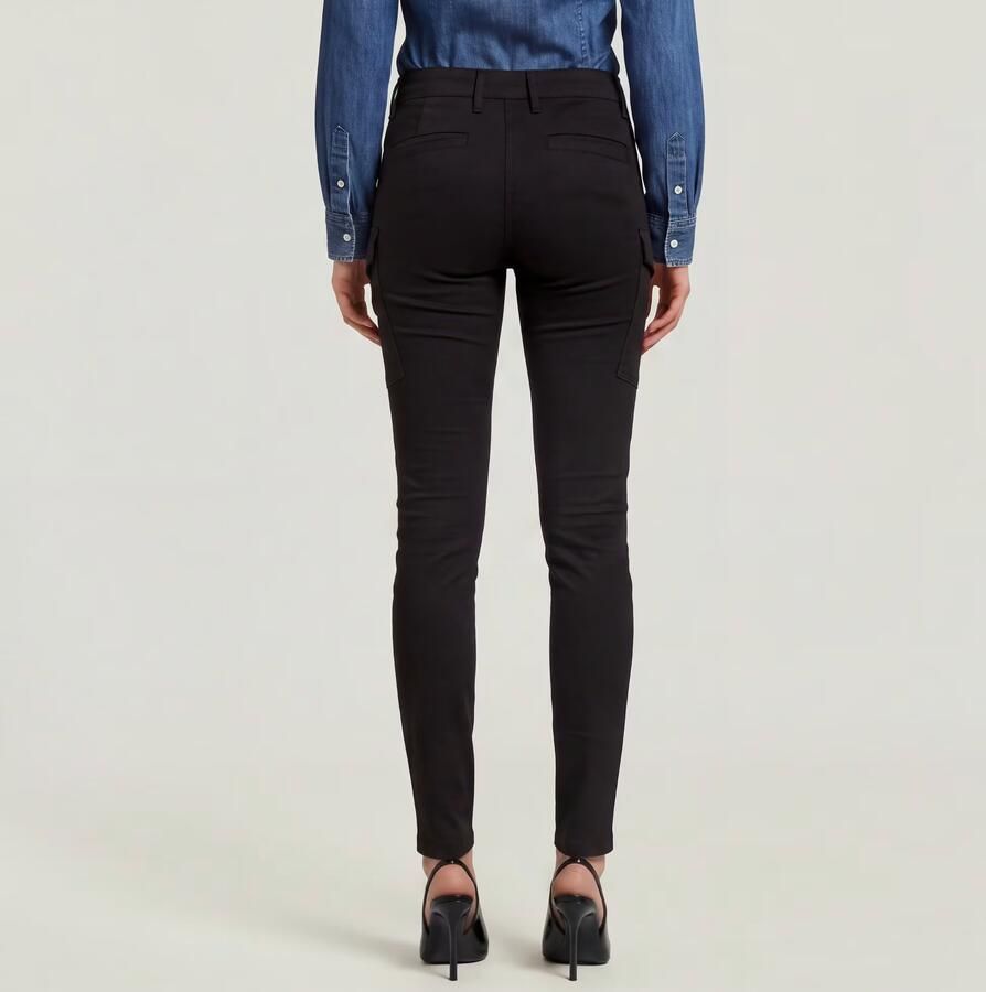 G-Star RAW Blossite G-Shape Army High Skinny Broek Zwart Dames - Foto 3