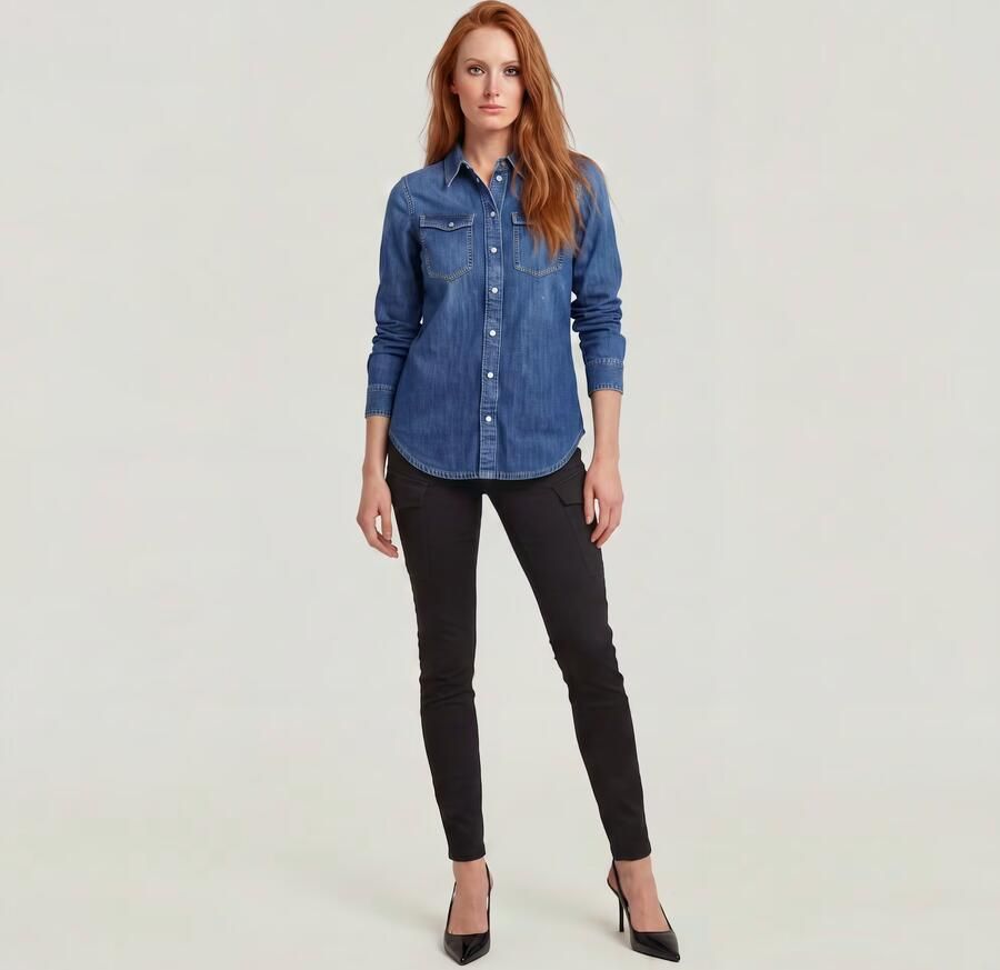 G-Star RAW Blossite G-Shape Army High Skinny Broek Zwart Dames - Foto 6