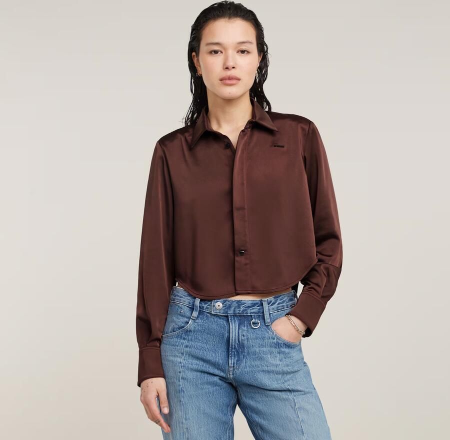 G-Star RAW Blouse Holiday Cropped Rood Dames