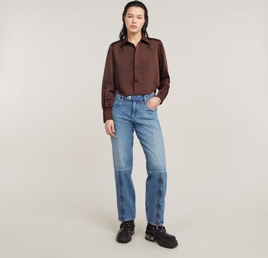 G-Star RAW Blouse Holiday Cropped Rood Dames - Foto 5