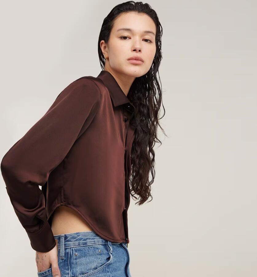 G-Star RAW Blouse Holiday Cropped Rood Dames - Foto 6