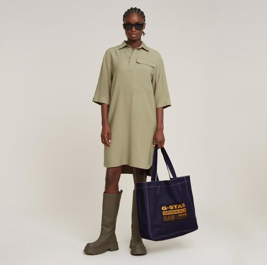 G-Star RAW Blousejurk Groen Dames - Foto 5