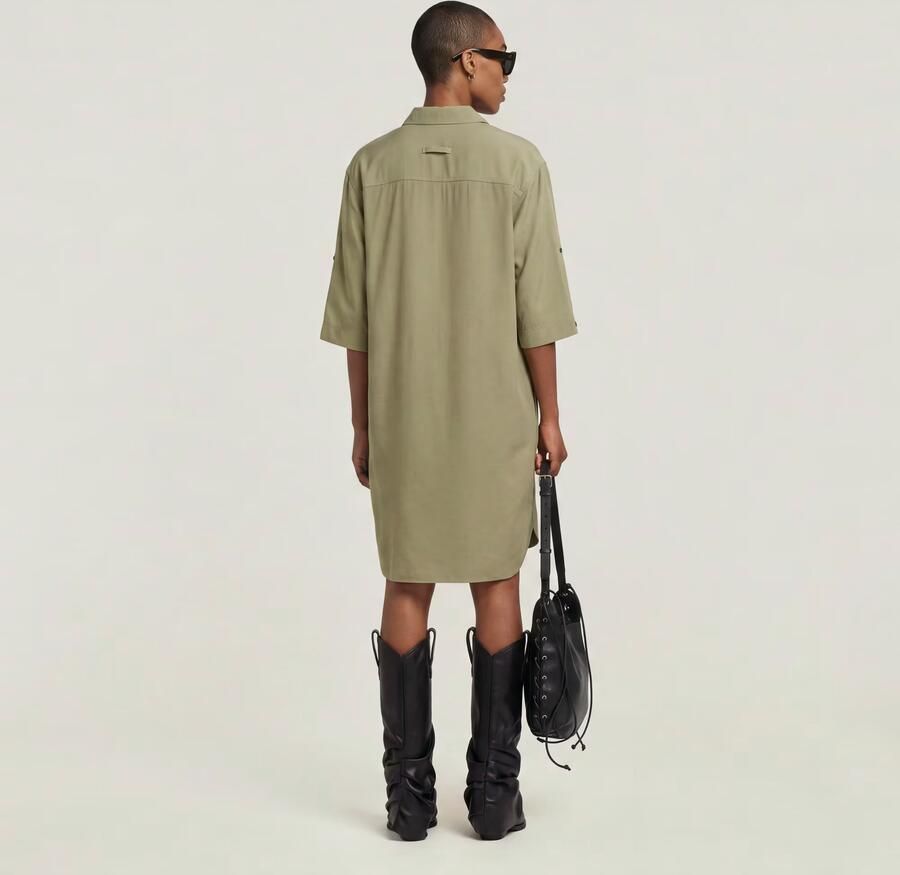 G-Star RAW Blousejurk Groen Dames - Foto 4