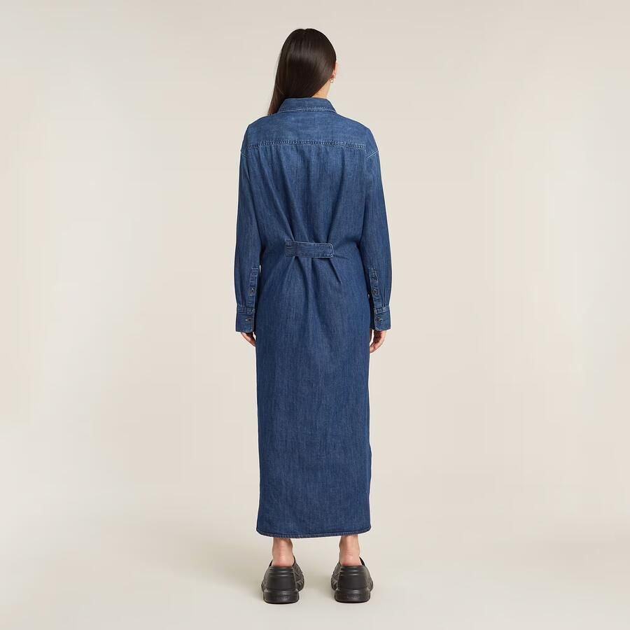 G-Star RAW Blousejurk Long Tab Donkerblauw Dames - Foto 2