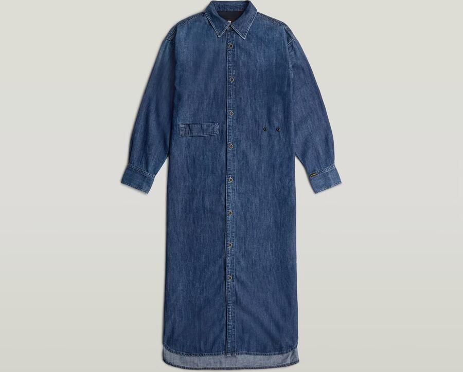 G-Star RAW Blousejurk Long Tab Donkerblauw Dames - Foto 7