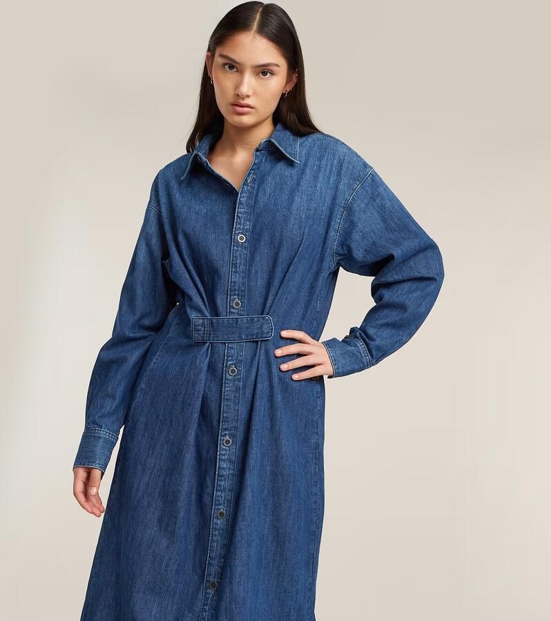 G-Star RAW Blousejurk Long Tab Donkerblauw Dames - Foto 5