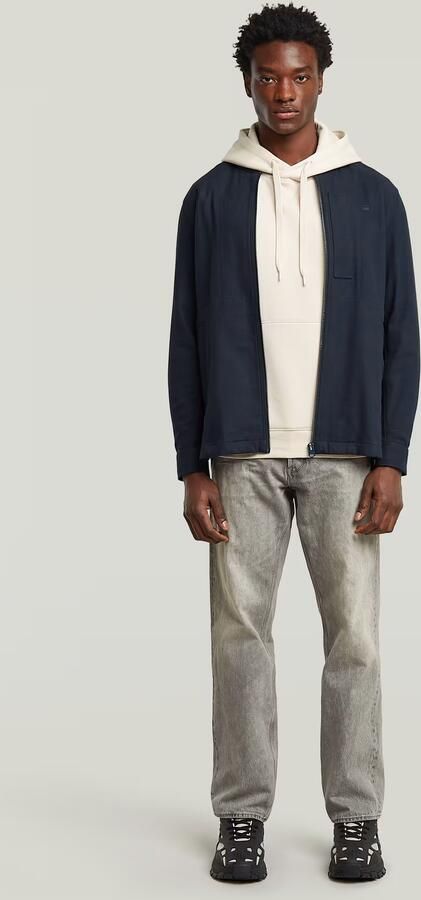 G-Star RAW Bomber Collar Zip Overshirt Donkerblauw Heren - Foto 4