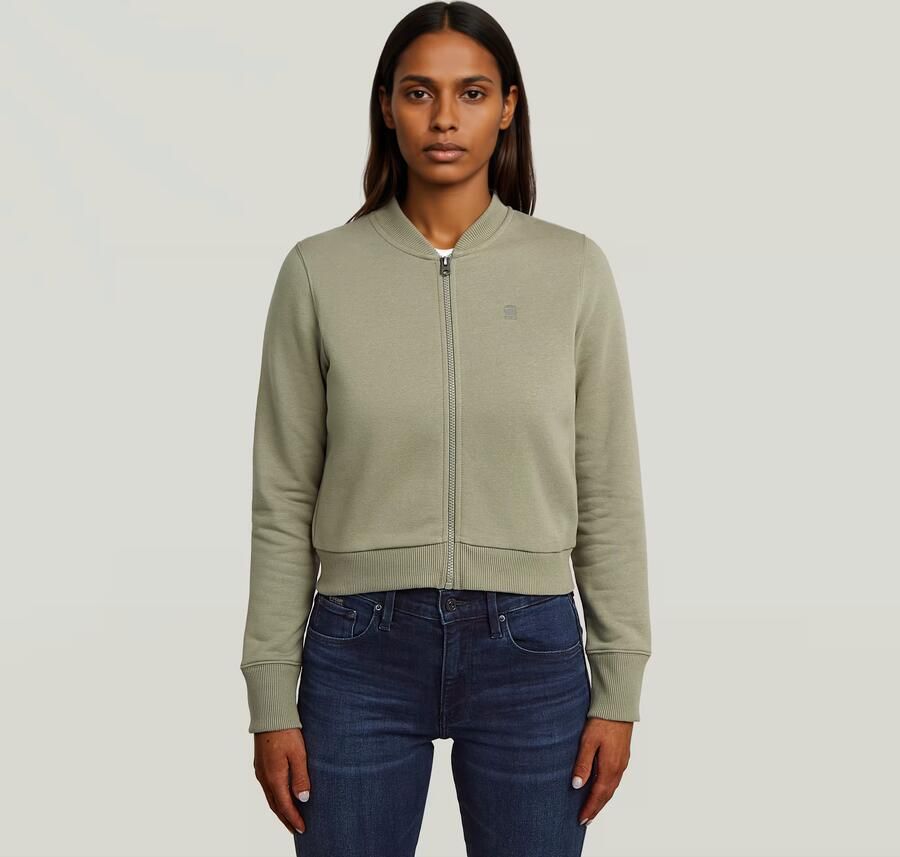 G-Star RAW Bomber Sweater Groen Dames - Foto 2