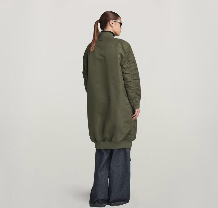 G-Star RAW Bomberjack Long Groen Dames - Foto 5