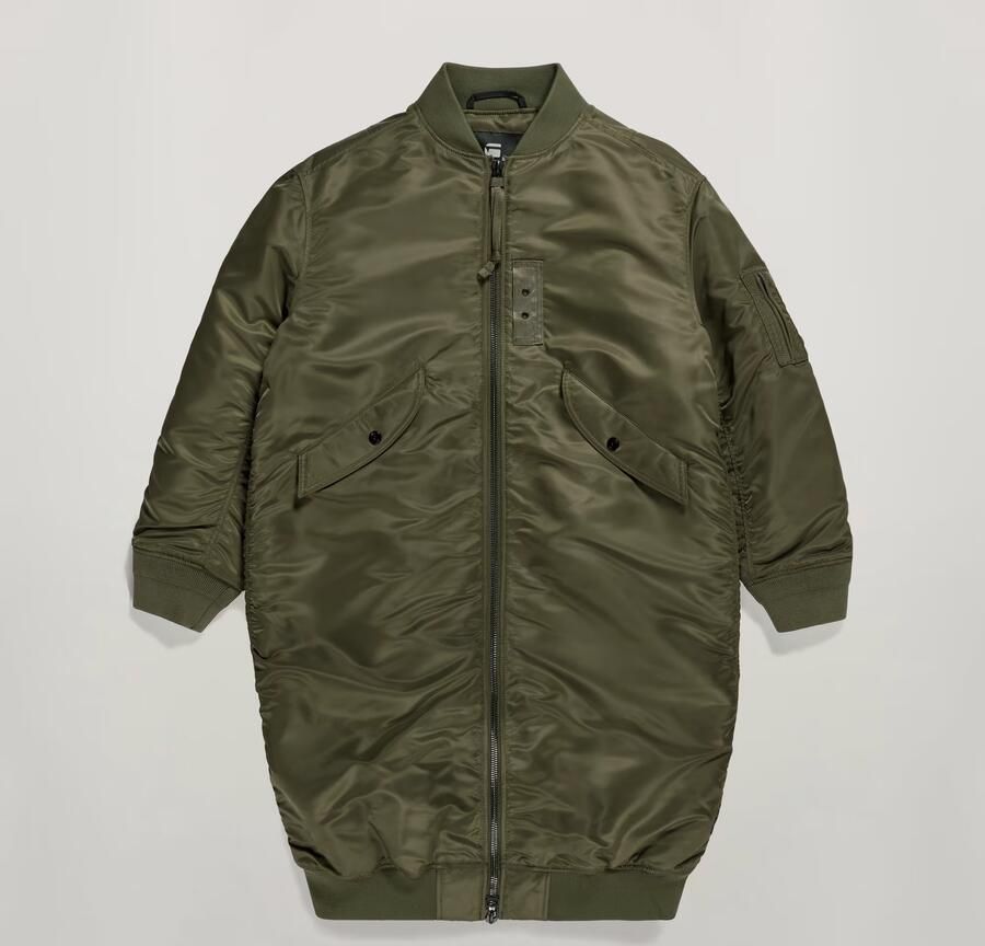 G-Star RAW Bomberjack Long Groen Dames - Foto 4